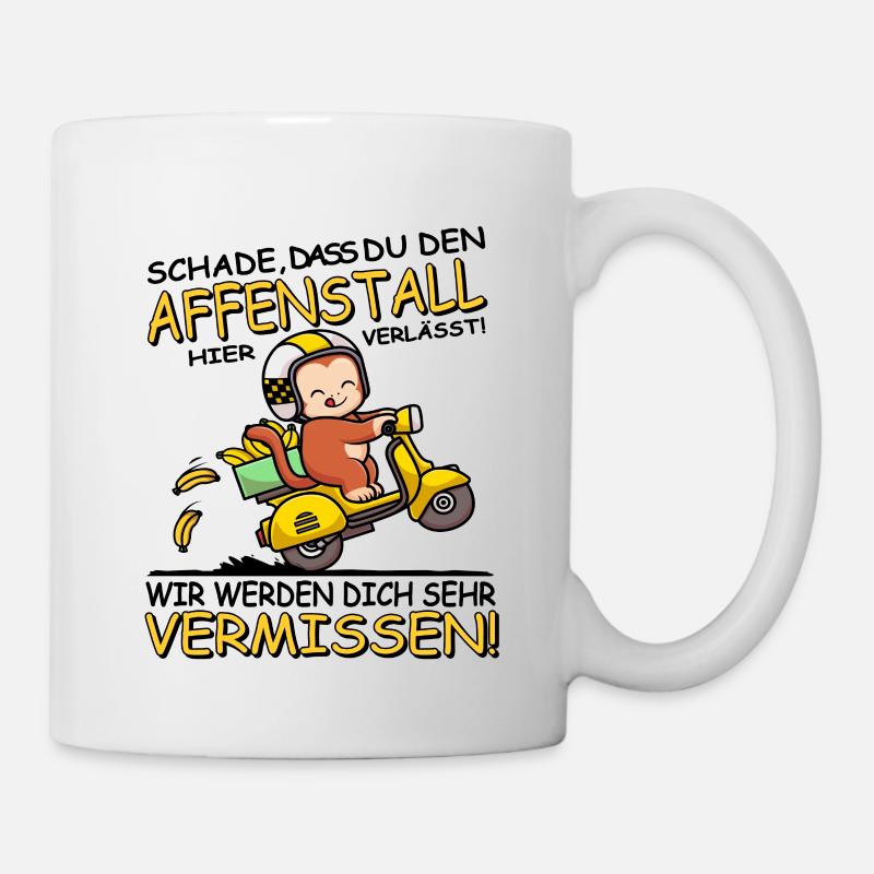 Wir werden dich vermissen - Jobwechsel - Tasse - Weiß