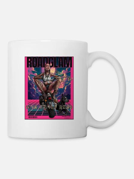 RoadGlam - Queen of the Road - Tasse - Weiß