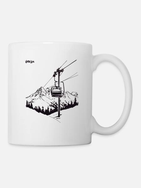 L’amour de l’hiver - Mug blanc - blanc