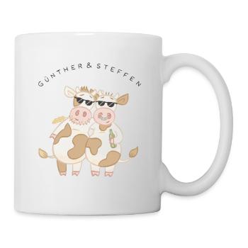 Günther und Steffen - Tasse - Weiß - Rechts