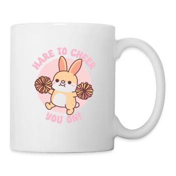 Lièvre de lapin mignon pour vous encourager drôle - Mug blanc - blanc - Droite