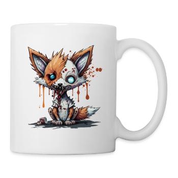 Zombie Fuchs - Tasse - Weiß - Rechts