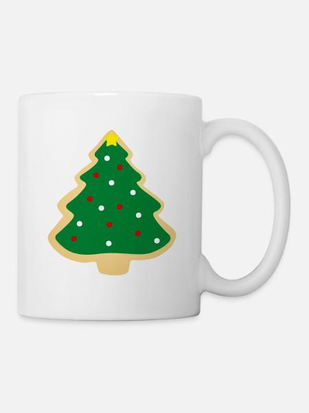 christmas tree cookie - Mug - white