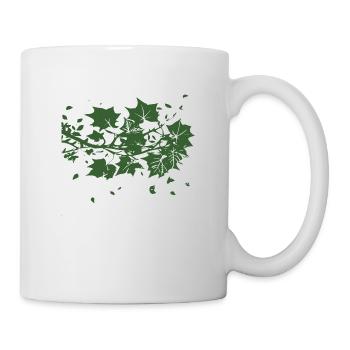 Ivy Silhouette Paper Cut - Mug - white - Right