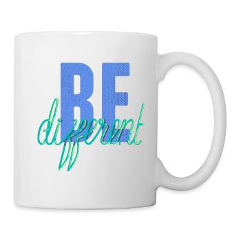 Be different- Sei anders! - Tasse - Weiß - Rechts