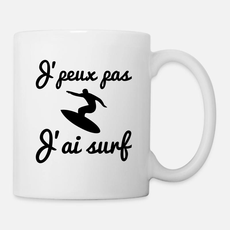 j'peux pas j'ai surf - Mug blanc - blanc