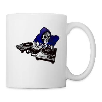 DJ Bleu F - Mug blanc - blanc - Droite