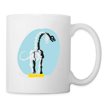 Dinosaurier | ausgemalt | littlepublic - Tasse - Weiß - Rechts