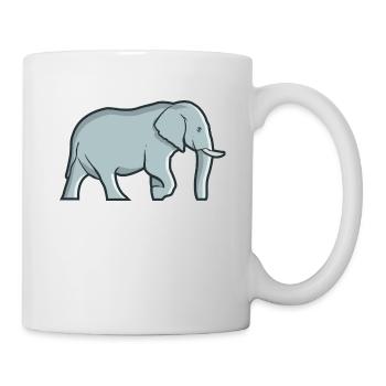 Elephant Elephant Trunk Safari Tusks Safari - Mug - white - Right