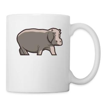 Hippo Hippo Idée cadeau pour les amoureux de la nature - Mug blanc - blanc - Droite