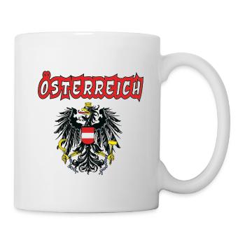 Schönes T Shirt für echte Österreicher - Tasse - Weiß - Rechts