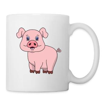 Funny Cute Cool Pig Piglet - Mug - white - Right