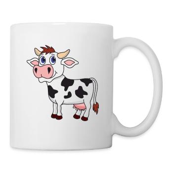Vache drôle mignonne et cool - Mug blanc - blanc - Droite