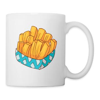 Frites frites - Mug blanc - blanc - Droite