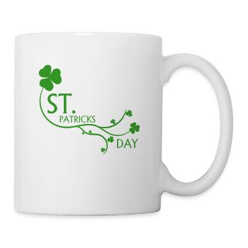 st.,patricks,day,irland,irish,bier,dublin,zylinder - Tasse - Weiß - Rechts
