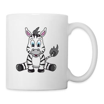 Zebra - Tasse - Weiß - Rechts