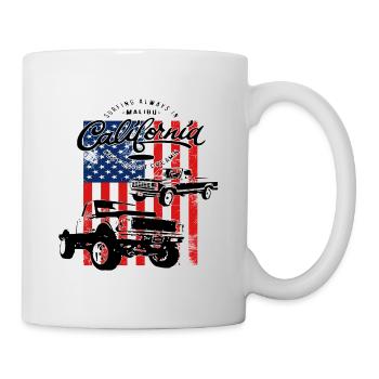 Muscle Car Pick Up USA Retro - Tasse - Weiß - Rechts