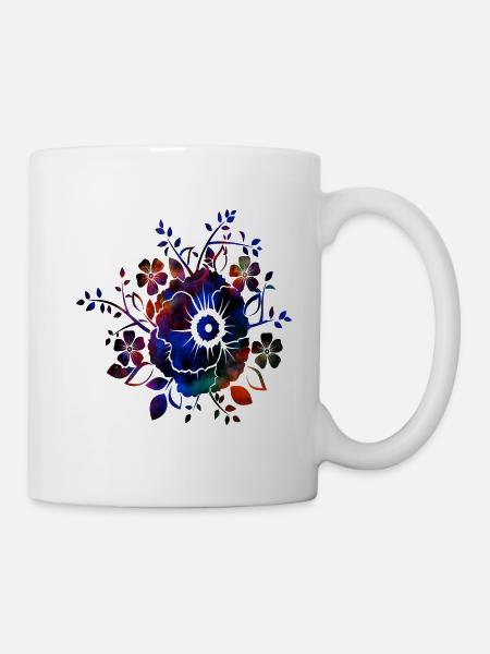 Frühlings Blumen Wiese - Tasse - Weiß