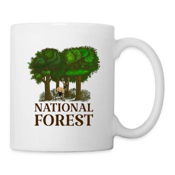Forêt nationale - Mug blanc - blanc - Droite