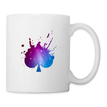 Poker Cards Spades Symbol Universe Galaxy - Mug - white - Right