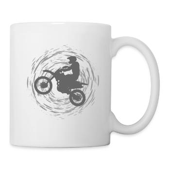 Motocross - Tasse - Weiß - Rechts