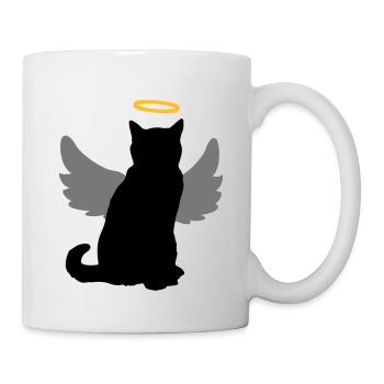 Chat d'ange avec des ailes et un halo! - Mug blanc - blanc - Droite