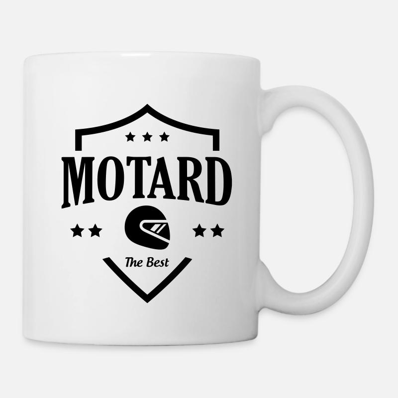 Motard / Moto / Biker / Moto-cross / Motarde - Mug blanc - blanc