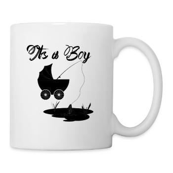 pêcher pêcher bébé poisson poussette - Mug blanc - blanc - Droite