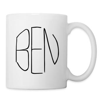 Ben Geschenk - Tasse - Weiß - Rechts