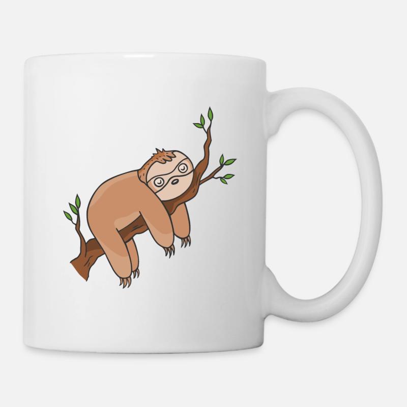 Faultier - Tasse - Weiß