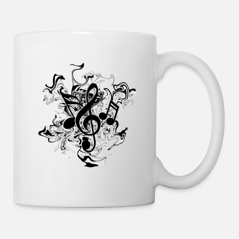 Noten - Tasse - Weiß