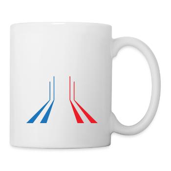Fighter plane - military fighter jet - Mug - white - Right