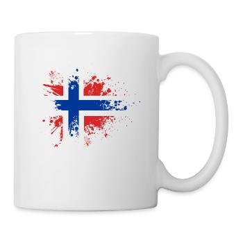 Norway Flag Scandinavia Norwegian Flag - Mug - white - Right