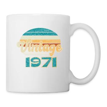Birthday Vintage 1971 - Tasse - Weiß - Rechts