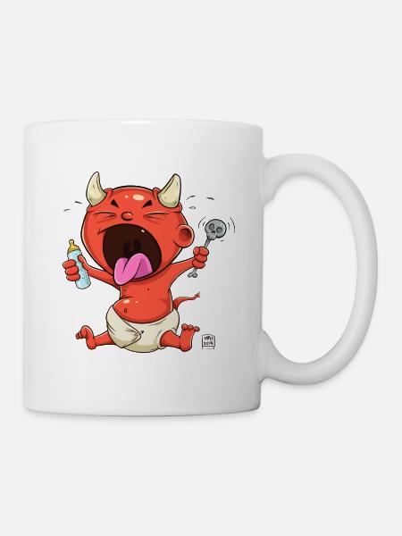 Bébé diable - Mug blanc - blanc