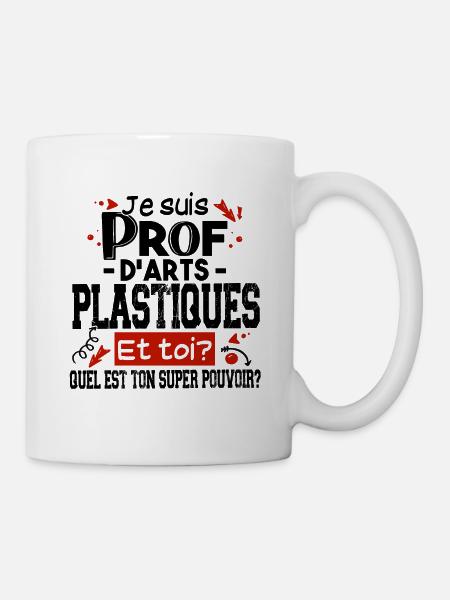 Prof Professeur Métier Arts Plastiques Dessin - Mug blanc - blanc