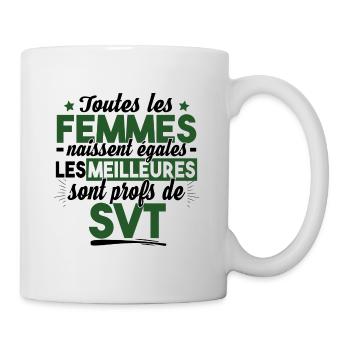 Prof Professeur SVT Sciences Vie Terre Métier - Mug blanc - blanc - Droite
