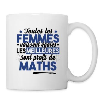 Prof Professeur Maths Métier Humour Cadeau - Mug blanc - blanc - Droite
