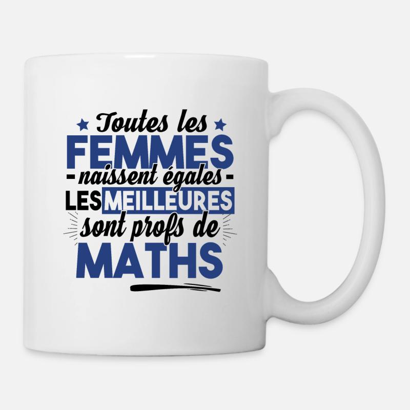 Prof Professeur Maths Métier Humour Cadeau - Mug blanc - blanc