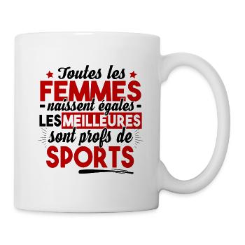 Prof de Sport Professeur Métier Cadeau Humour - Mug blanc - blanc - Droite