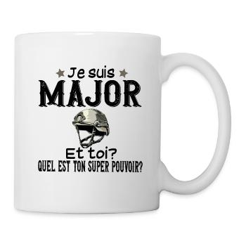 Major Militaire Armée Métier Super Pouvoir - Mug blanc - blanc - Droite