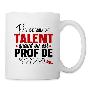 Prof de Sport Professeur Métier Cadeau Humour - Mug blanc - blanc - Droite