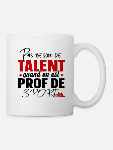 Prof de Sport Professeur Métier Cadeau Humour - Mug blanc - blanc