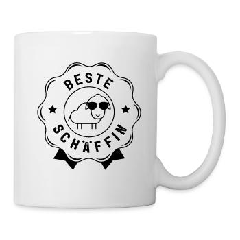 BESTE CHEFIN SCHÄFFIN BOSSIN - Tasse - Weiß - Rechts