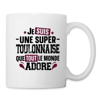 Toulonnaise Toulon Méditerranée Cadeau Humour - Mug blanc - blanc - Droite