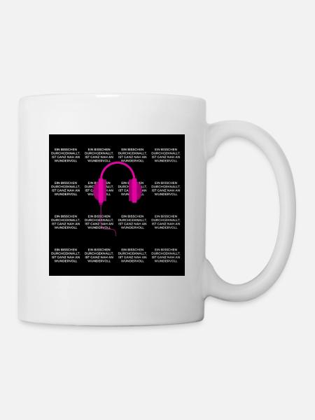 Ein bisschen durchgeknallt... - Tasse - Weiß