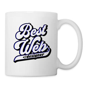 Best Web Designer | Farben änderbar - Tasse - Weiß - Rechts
