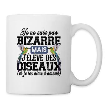 Oiseau Animal Bec Cadeau Humour Moineau Mésange - Mug blanc - blanc - Droite