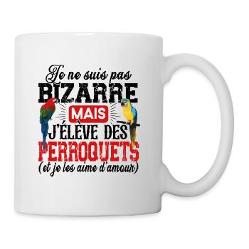 Perroquet Oiseau Perruche Ara Conure Cadeau Humour - Mug blanc - blanc - Droite