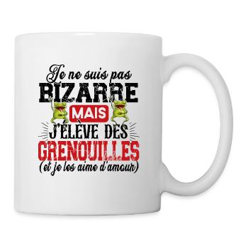 Grenouille Amphibien Cadeau Humour Étang Rainette - Mug blanc - blanc - Droite